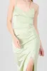 Vestido Maxi Satín Escote Cruzado sold by Shasa