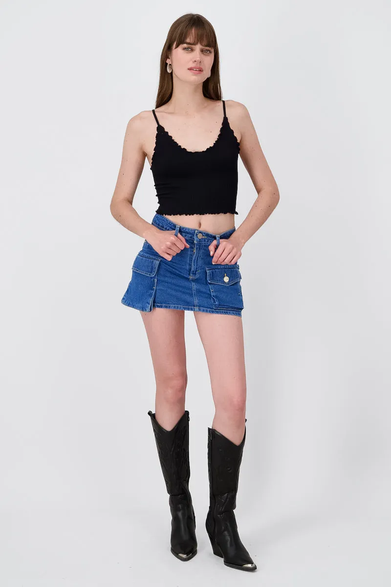 Falda cargo 3 bolsas sold by Shasa