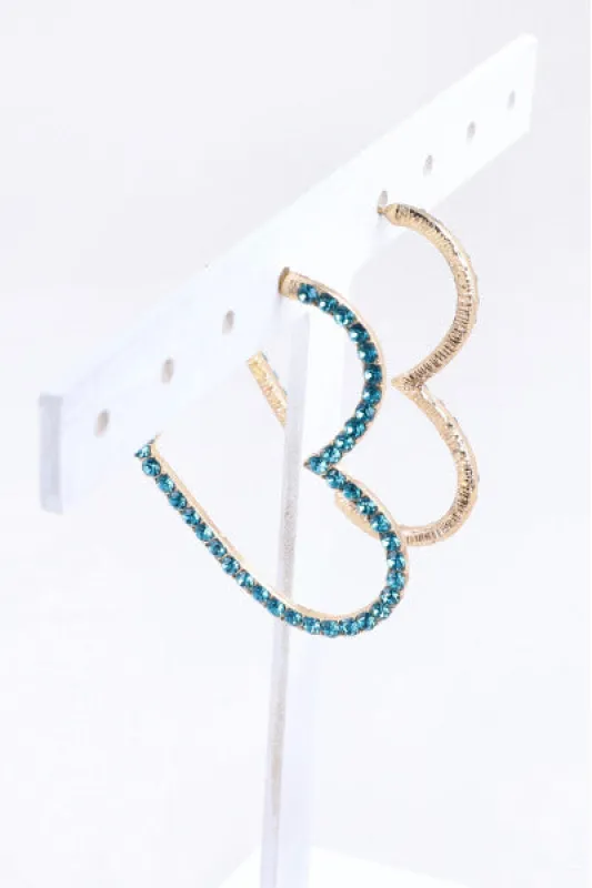 Aretes Corazon Brillos sold by Shasa