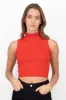 Top tejido cuello alto sin mangas sold by Shasa