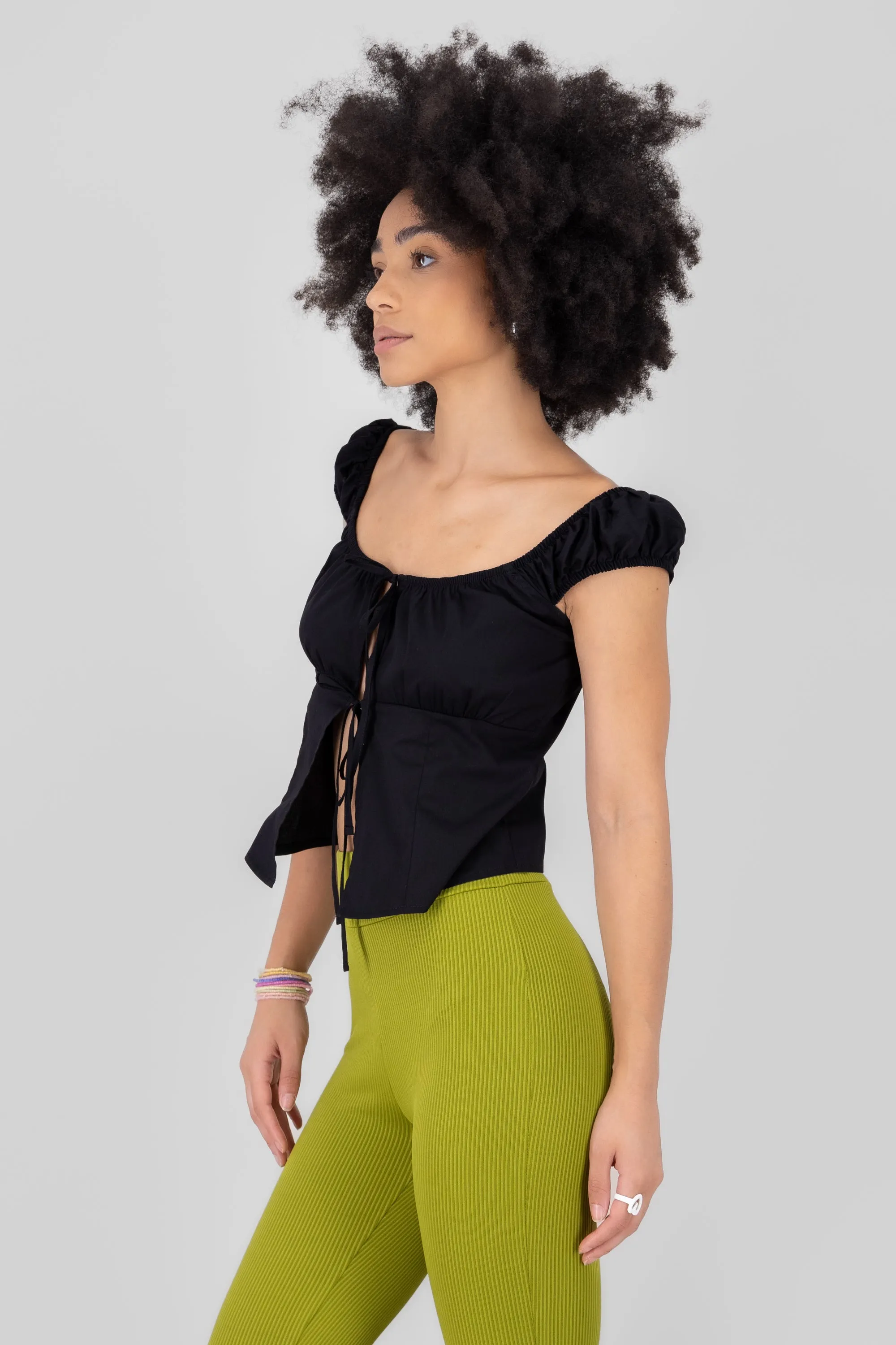 Blusa tirantes olanes detalle moños sold by Shasa product image thumbnail 3