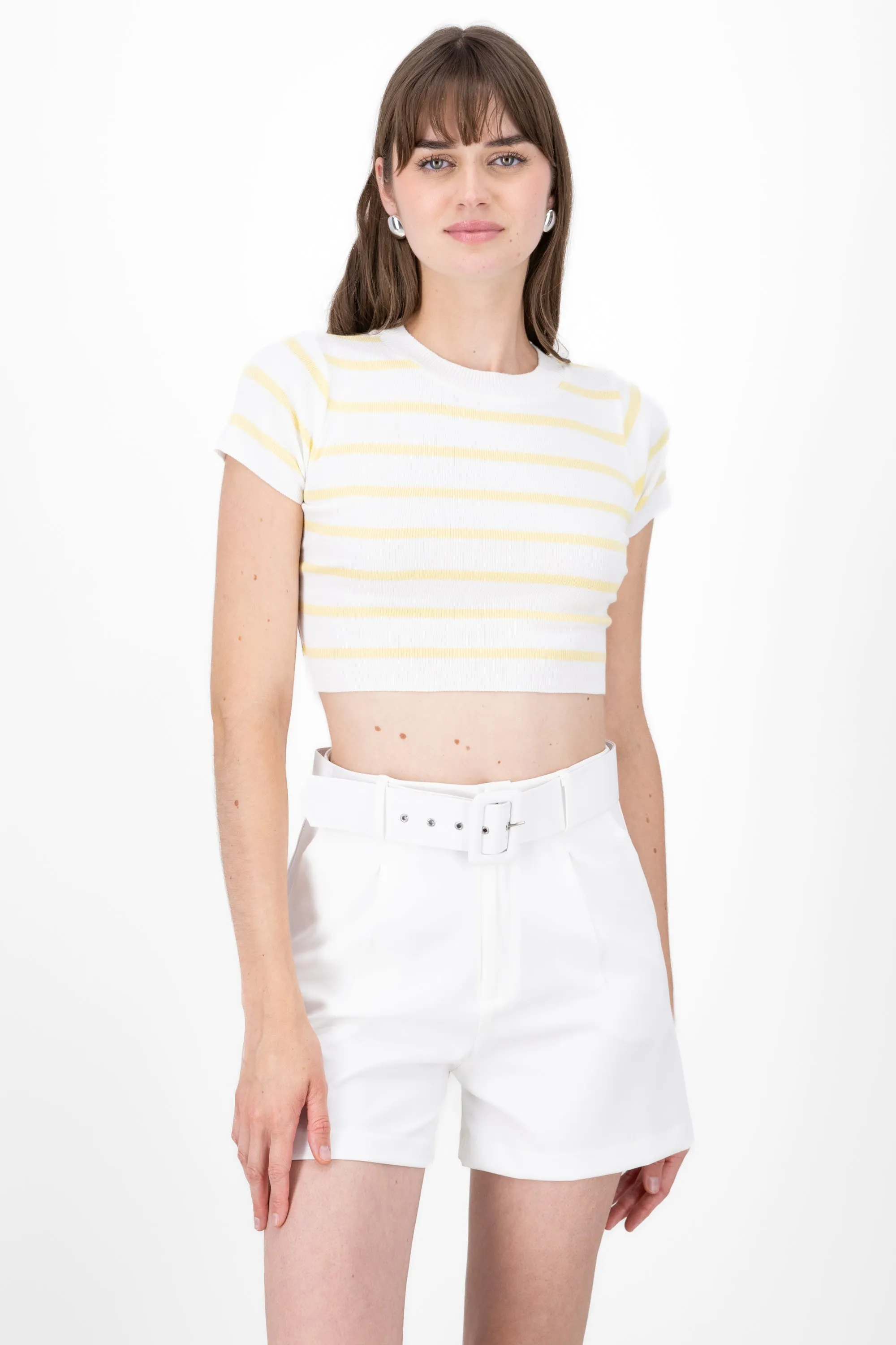 Top Crop Punto Manga Corta Rayas sold by Shasa product image thumbnail 2