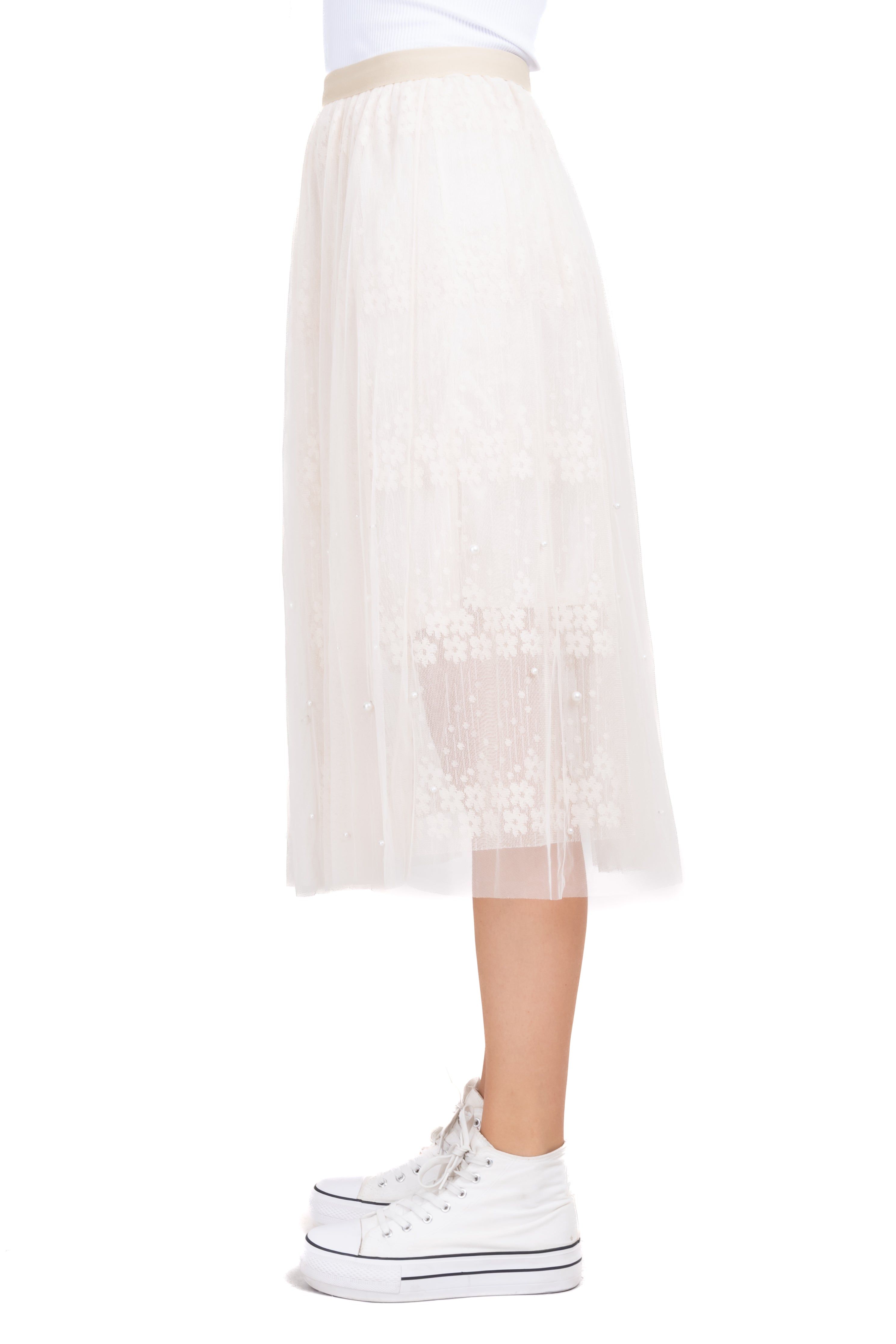 Falda midi plisado mesh sold by Shasa product image thumbnail 3