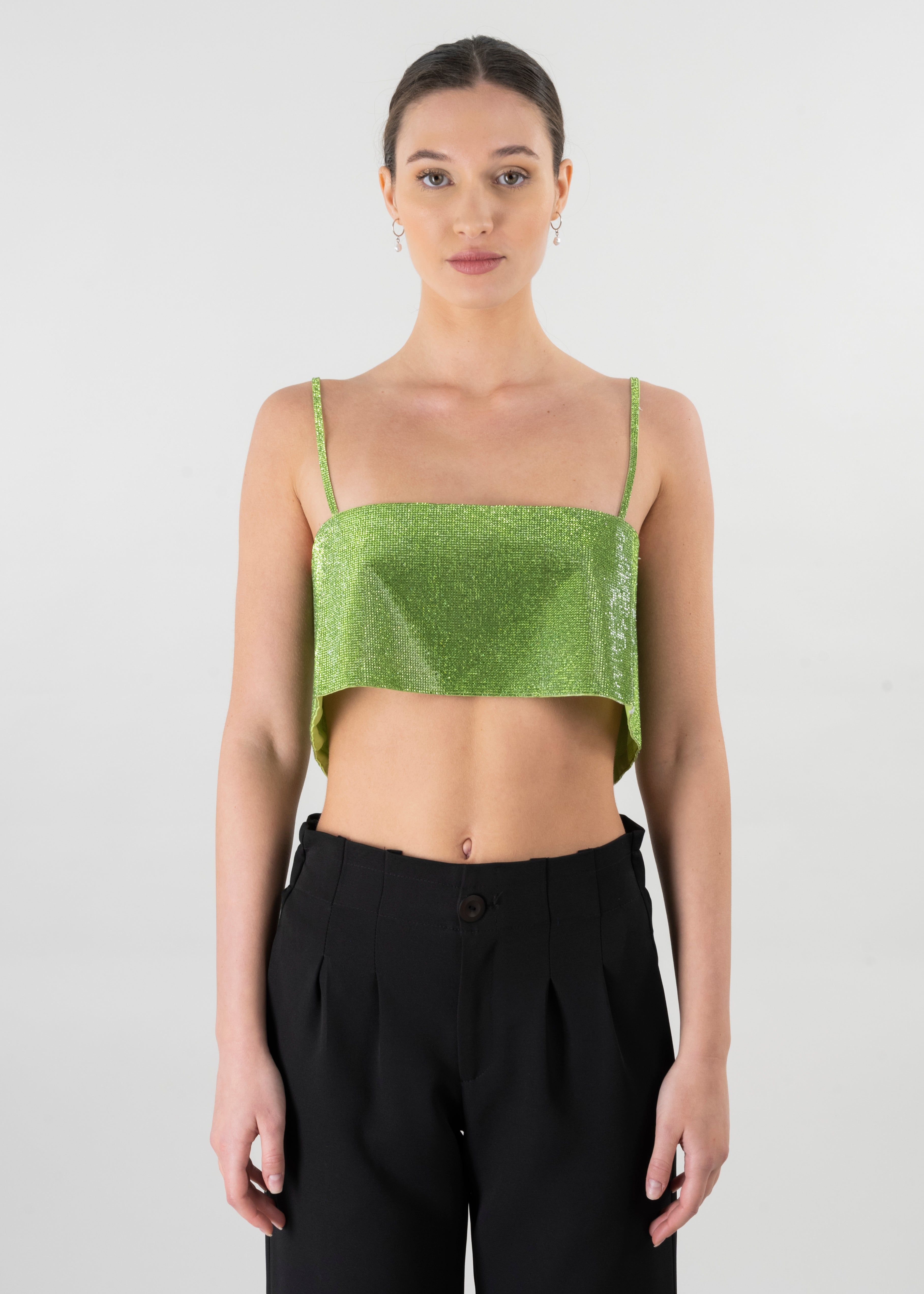 Top crop brillos tirantes sold by Shasa product image thumbnail 2