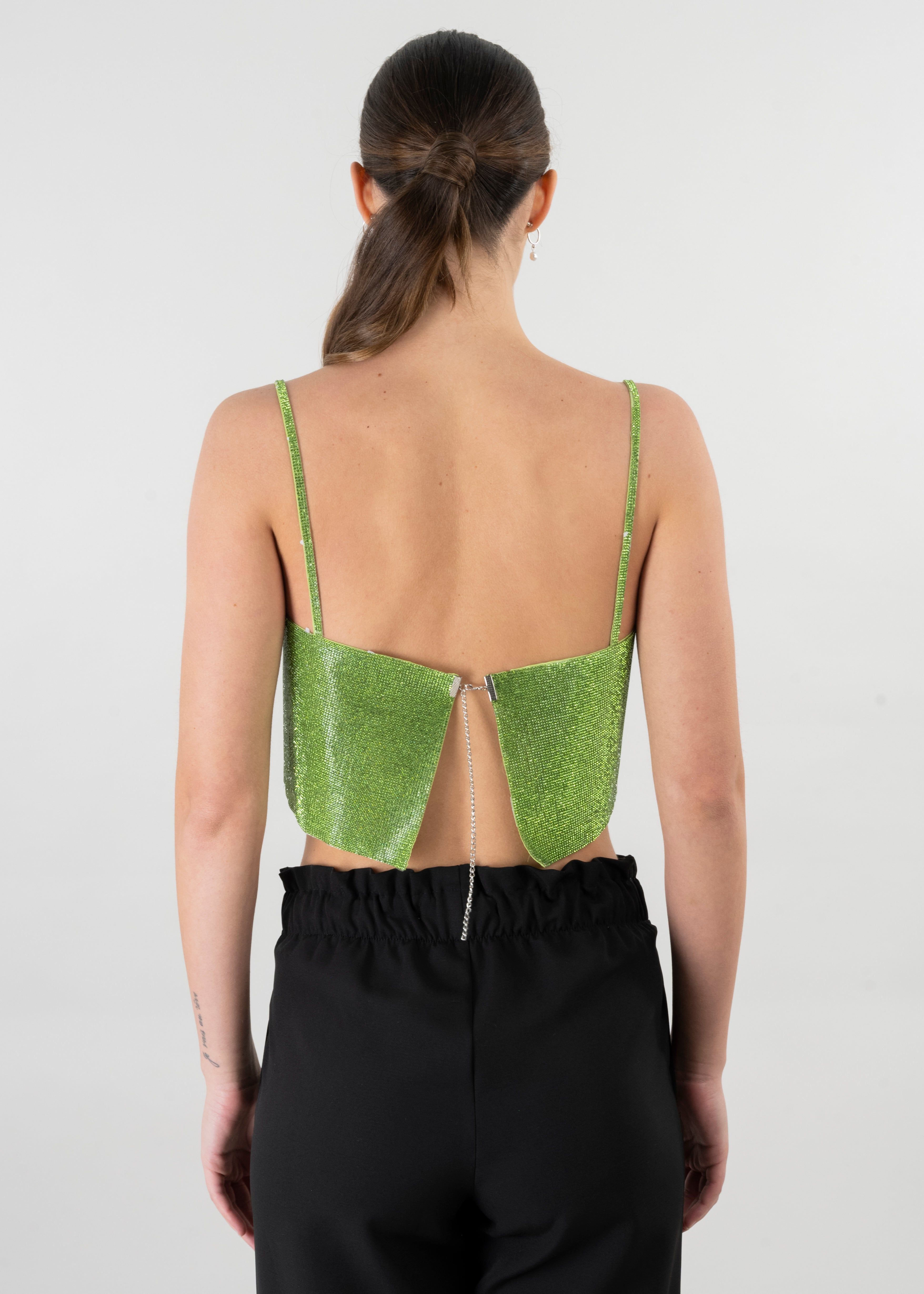 Top crop brillos tirantes sold by Shasa product image thumbnail 4