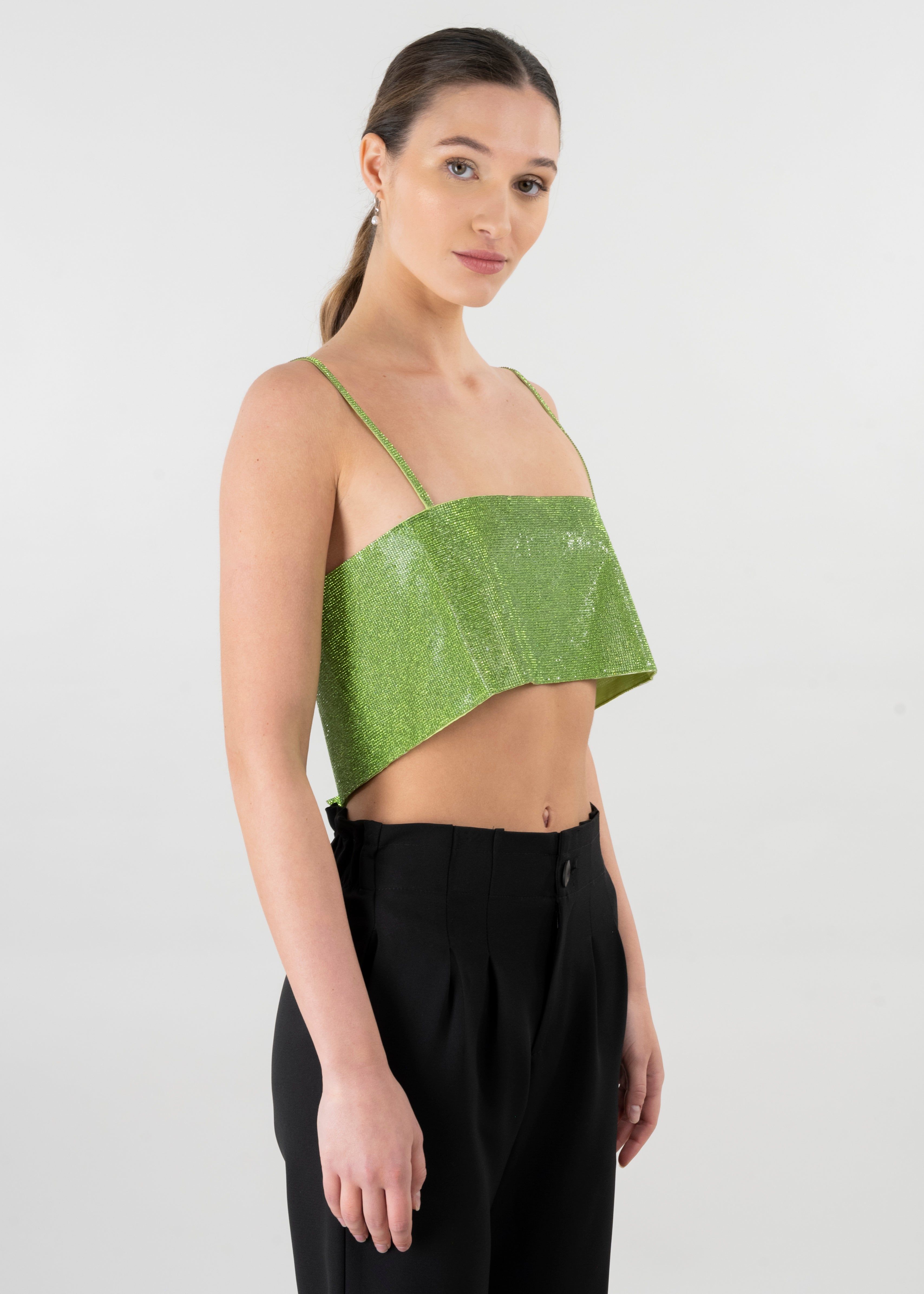 Top crop brillos tirantes sold by Shasa product image thumbnail 3