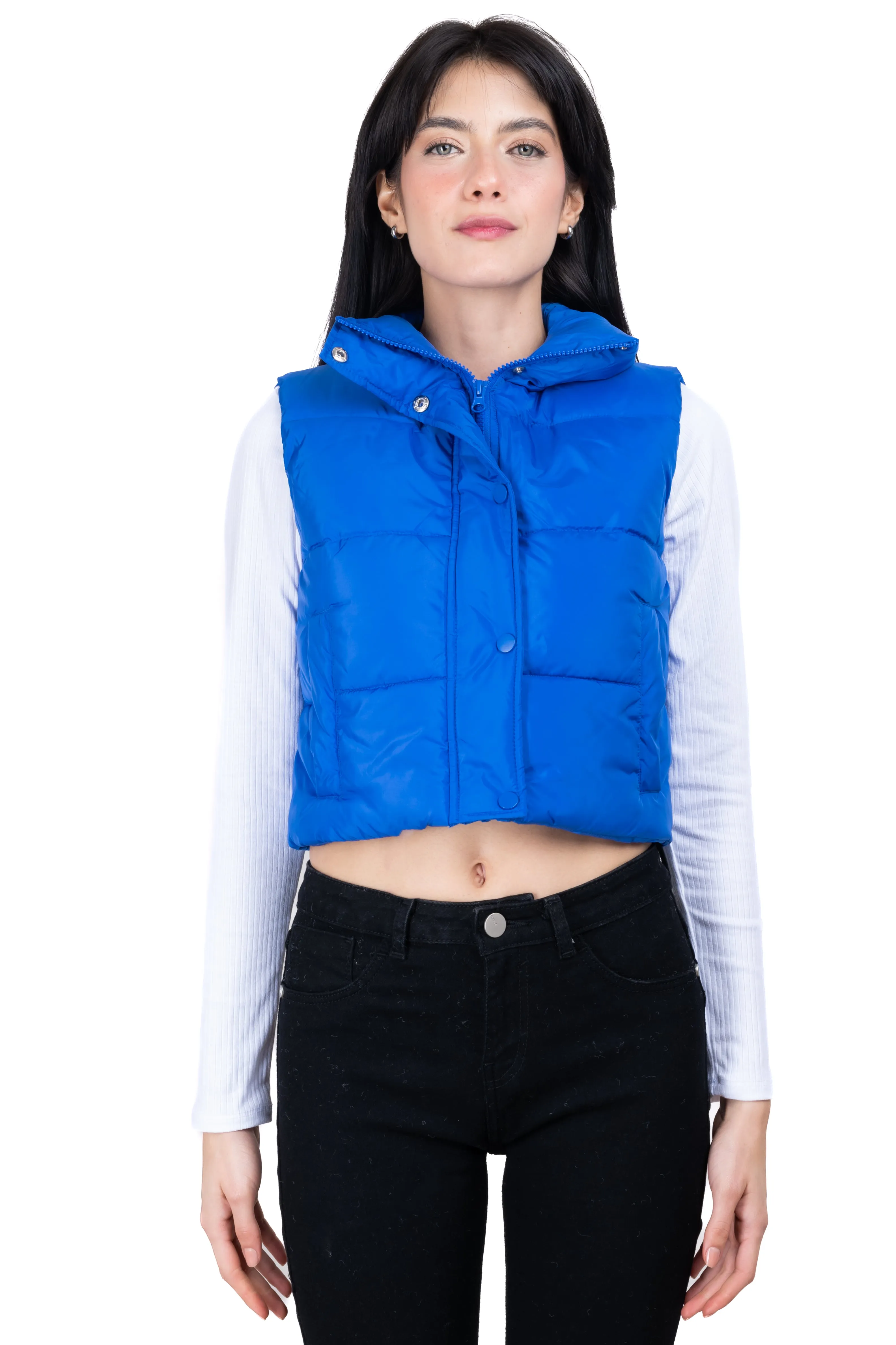 Chaleco crop puffer monocolor sold by Shasa product image thumbnail 2