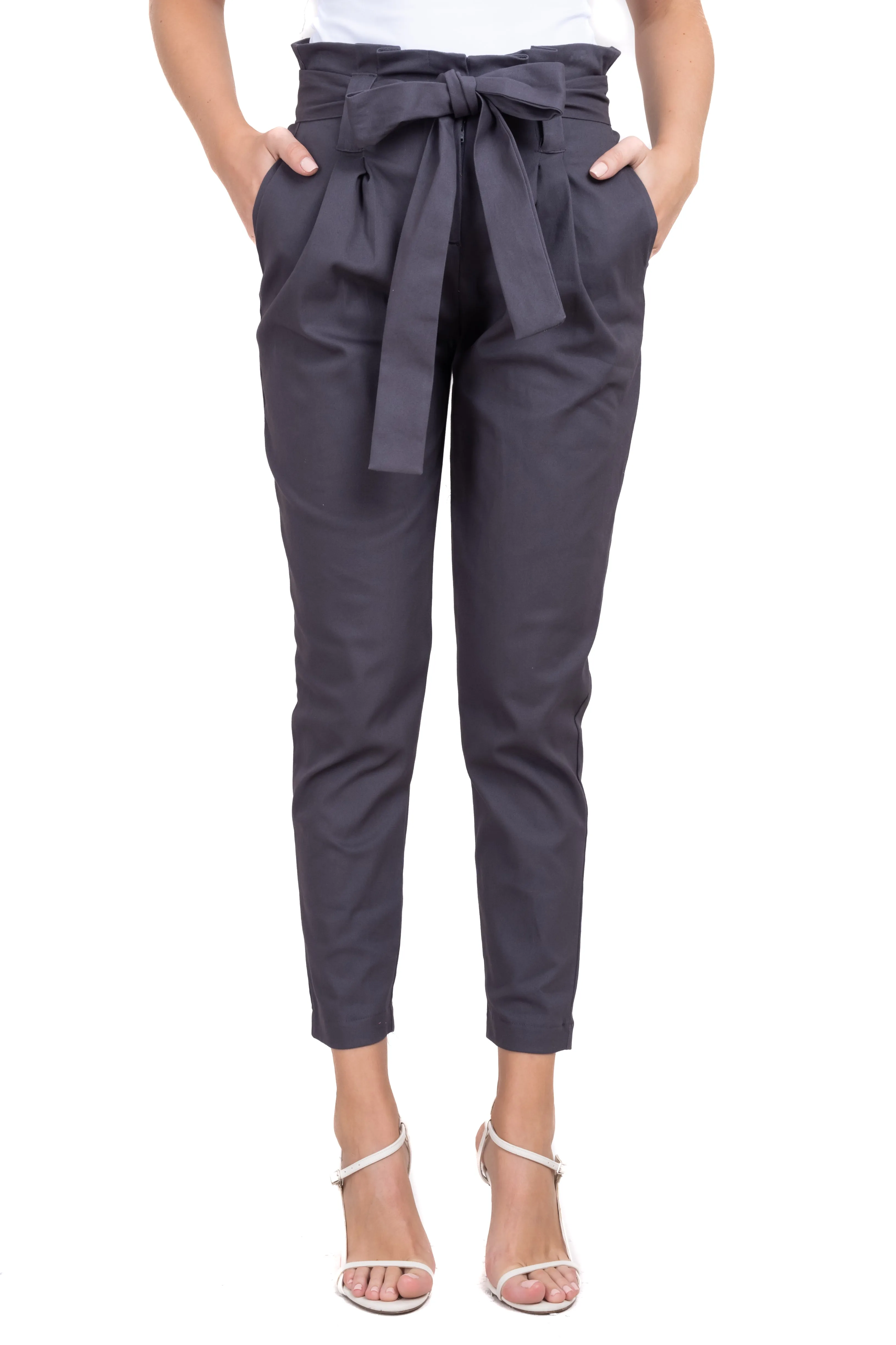 Pantalón Paper Bag Cintura Alta Cinturón sold by Shasa