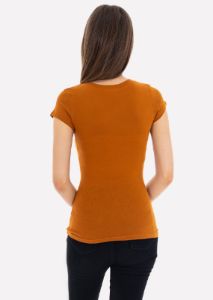 Blusa manga corta cuello v sold by Shasa