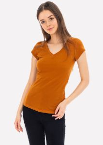 Blusa manga corta cuello v sold by Shasa