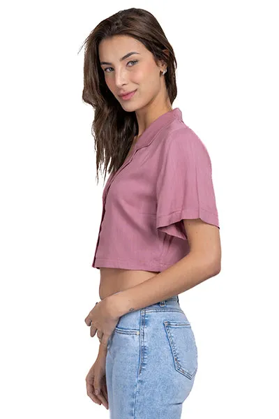 Camisa crop lisa sold by Shasa product image thumbnail 3