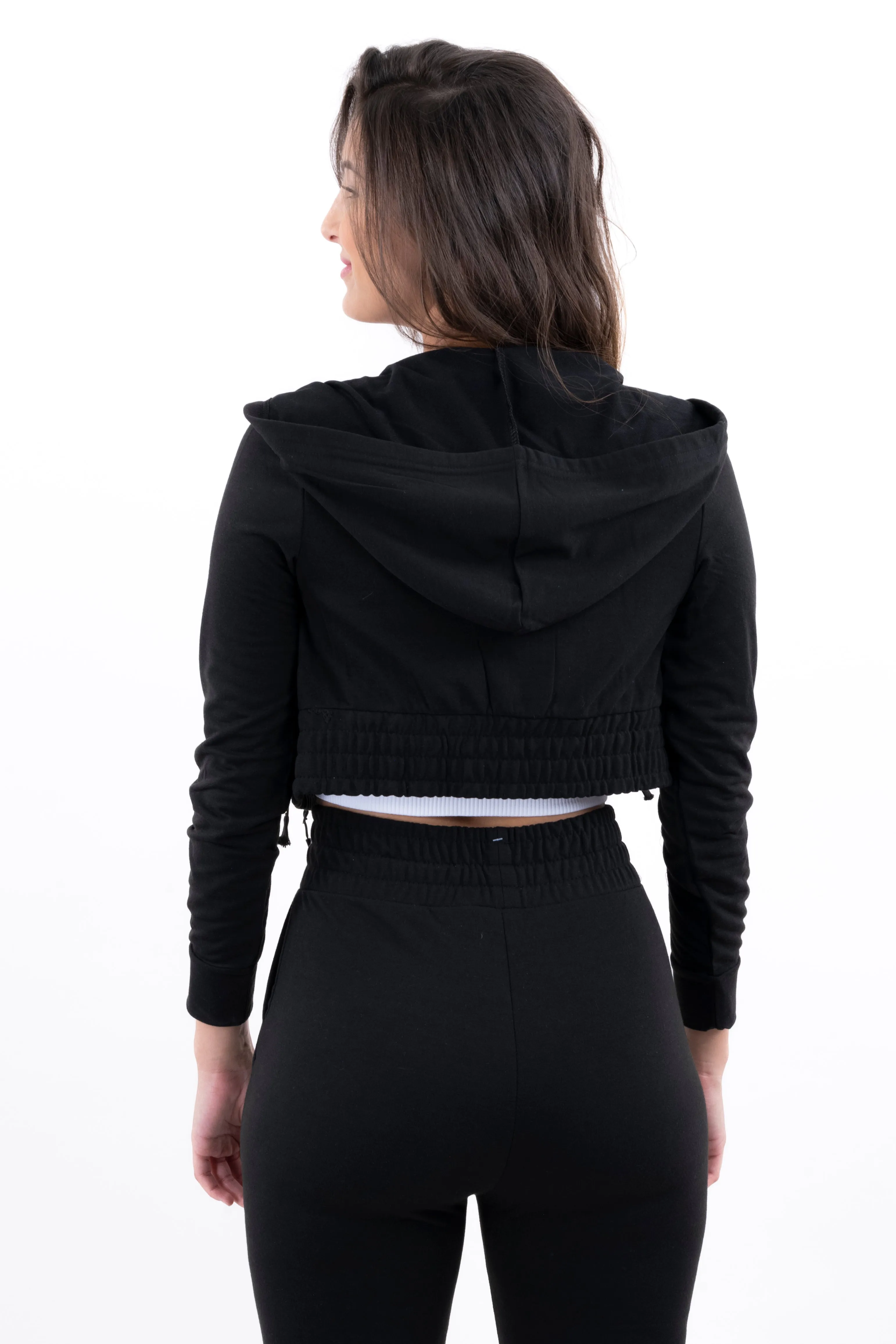 Sudadera crop capucha lisa sold by Shasa product image thumbnail 4