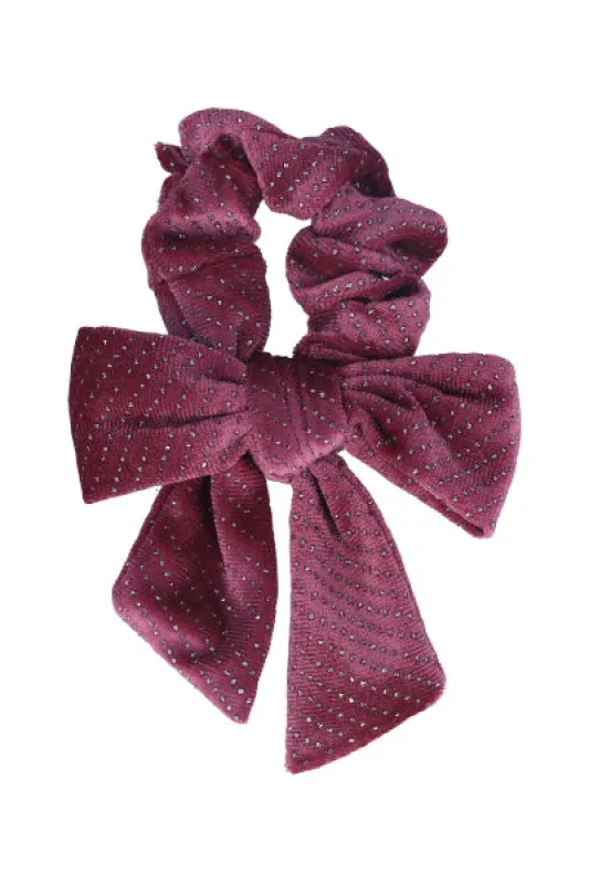 Scrunchie moño terciopelo brillos sold by Shasa