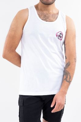Top tank liso estampado calavera sold by Shasa