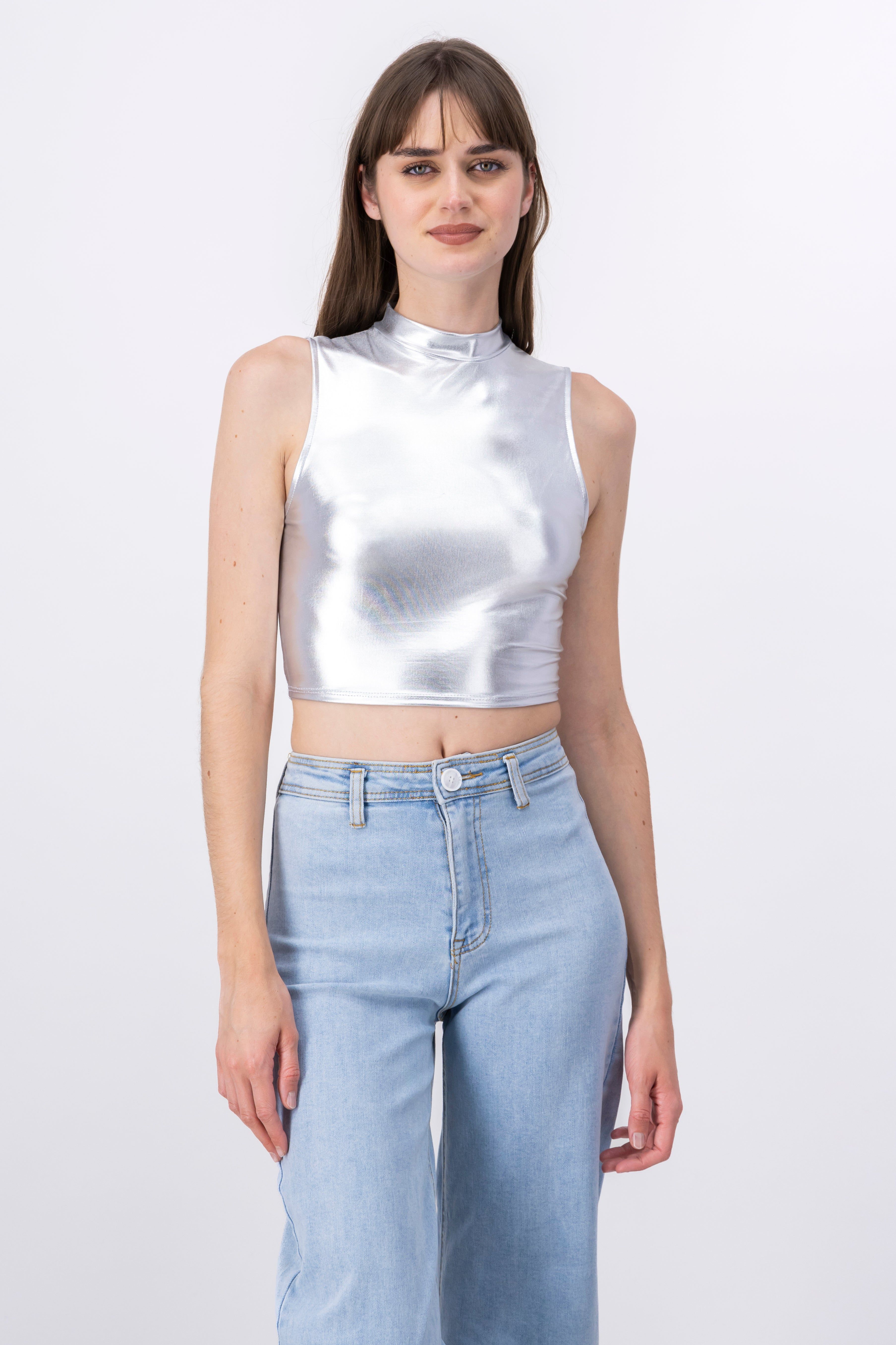 Top metálico cuello alto sold by Shasa product image thumbnail 2