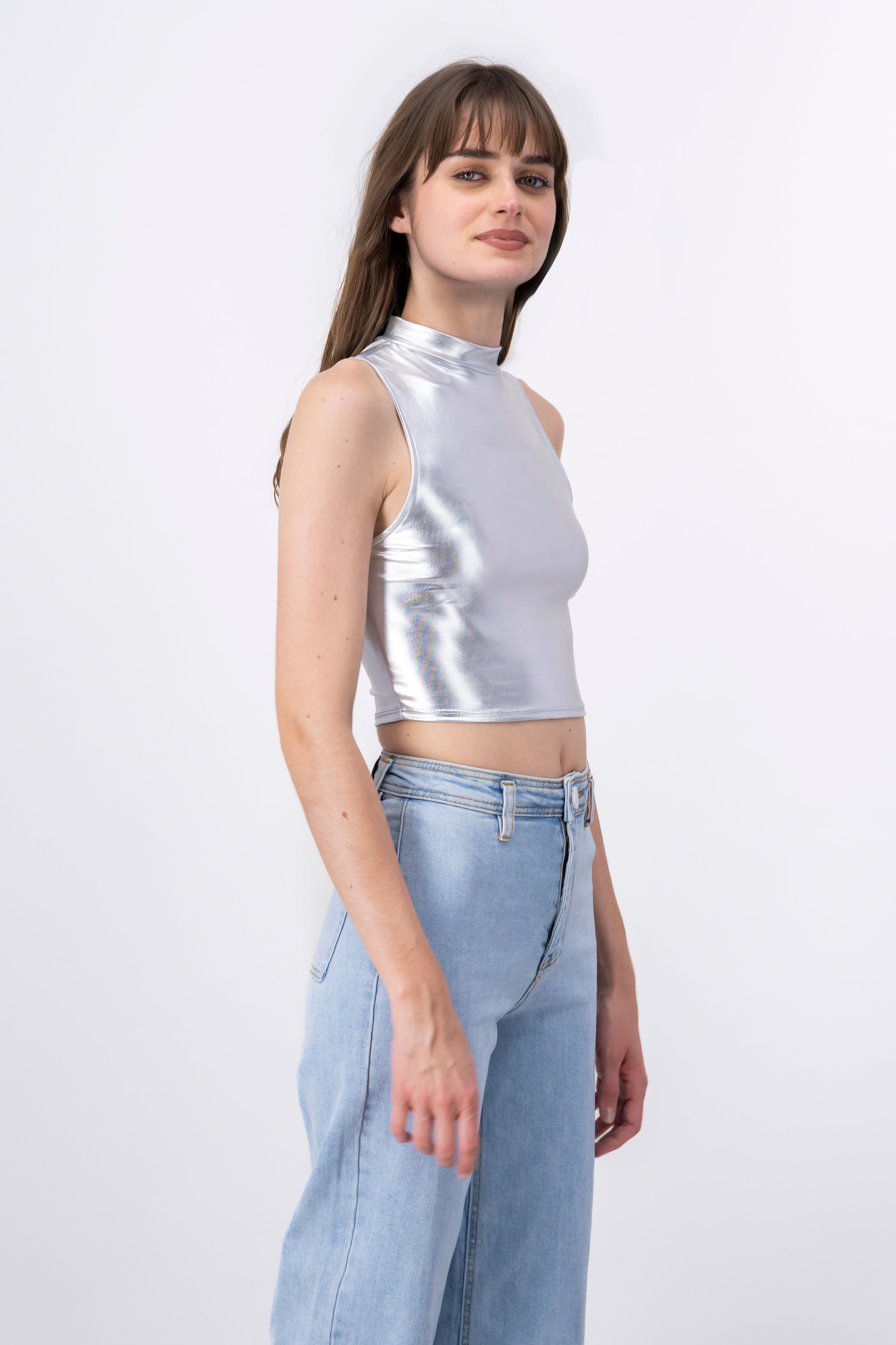 Top metálico cuello alto sold by Shasa product image thumbnail 3