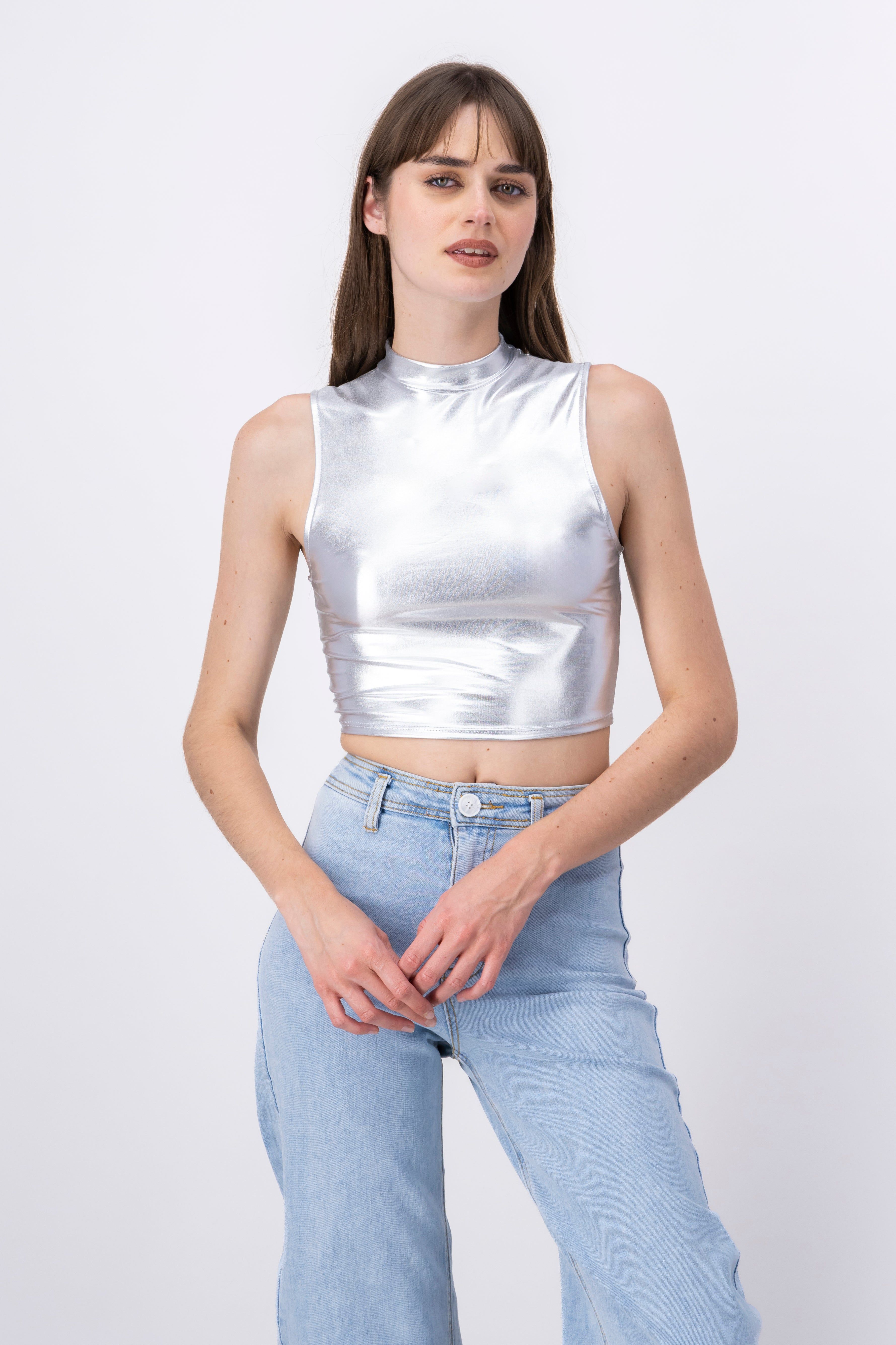 Top metálico cuello alto sold by Shasa product image thumbnail 5