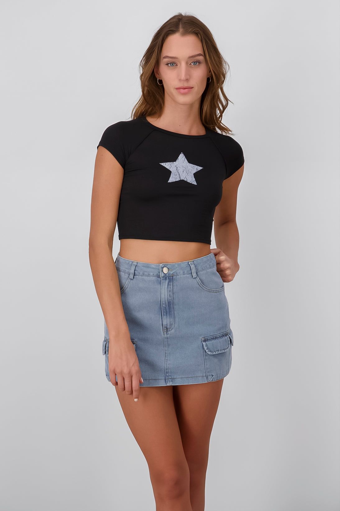 Playera crop estrella detalle cortes sold by Shasa product image thumbnail 2