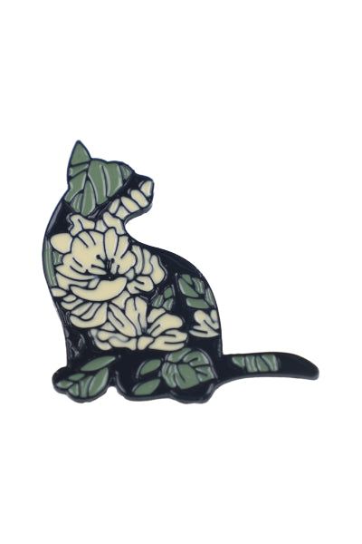 Pin Gato Con Flores sold by Shasa