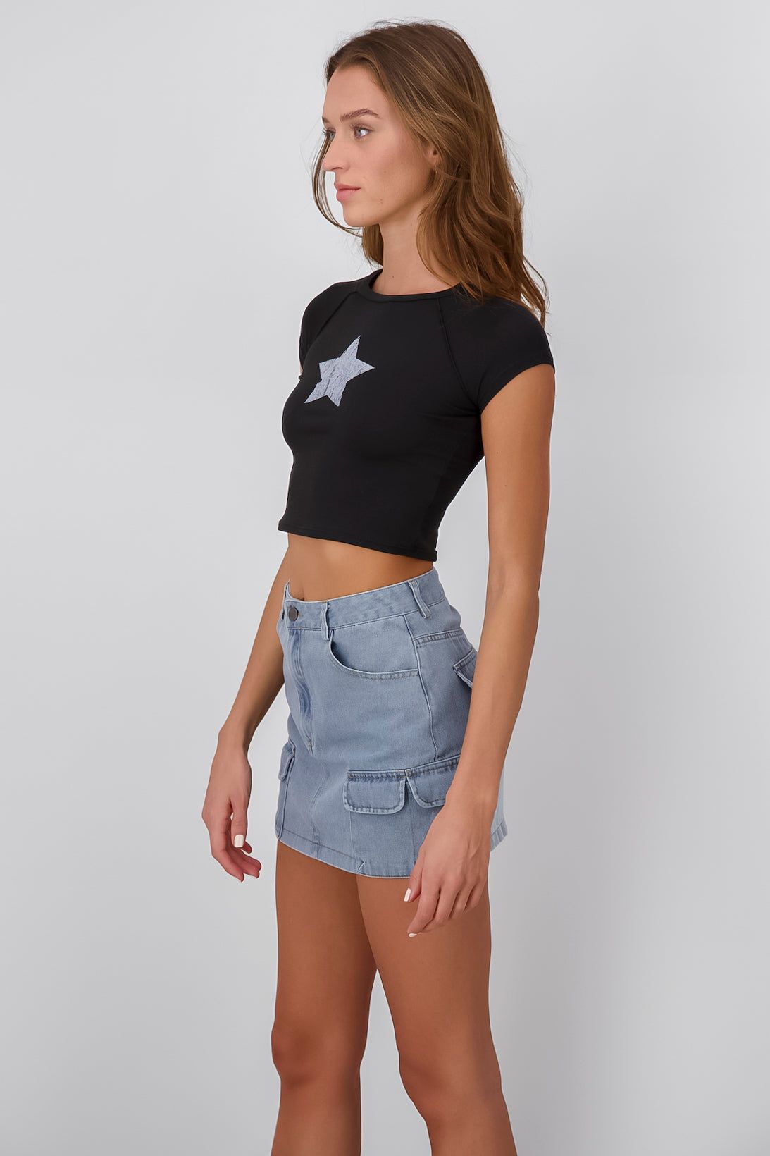 Playera crop estrella detalle cortes sold by Shasa product image thumbnail 3