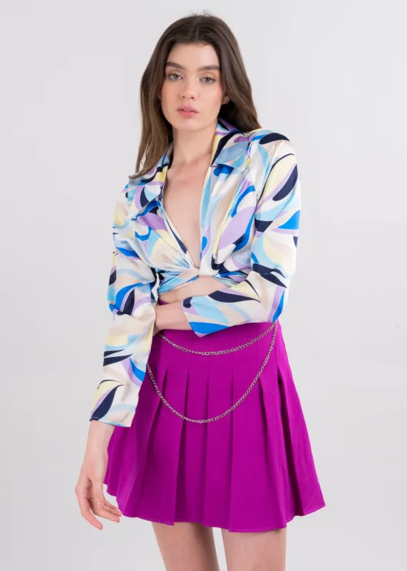 Blusa crop cuello v retro sold by Shasa