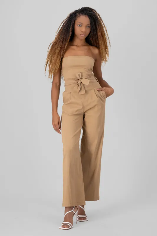 Jumpsuit strapless detalle cinturon sold by Shasa
