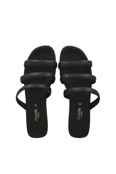 Sandalia tiras efecto piel sold by Shasa