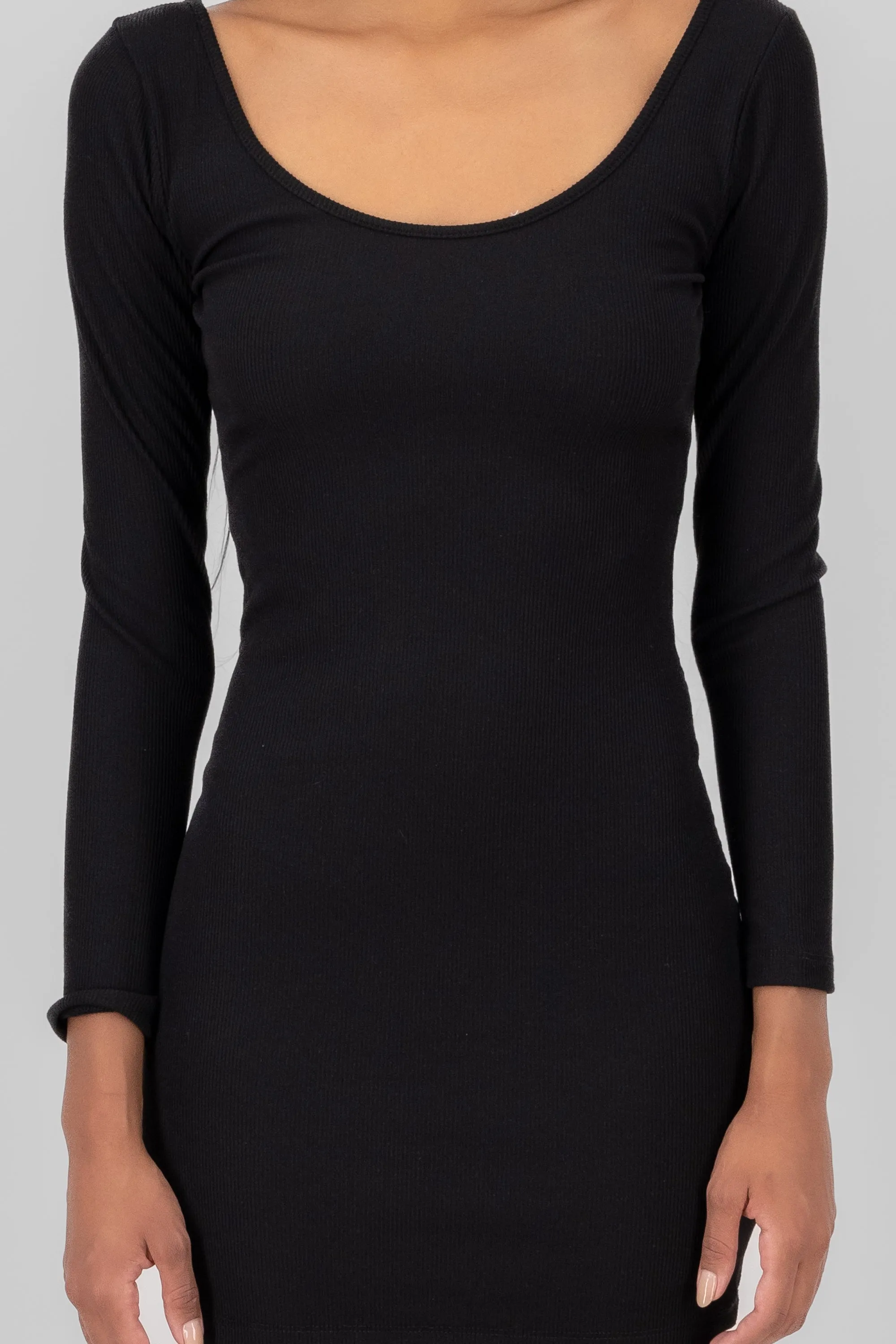 Vestido mini rib manga larga sold by Shasa product image thumbnail 5