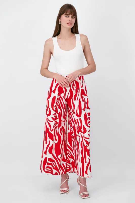 Pantalón super wide leg estampado sold by Shasa
