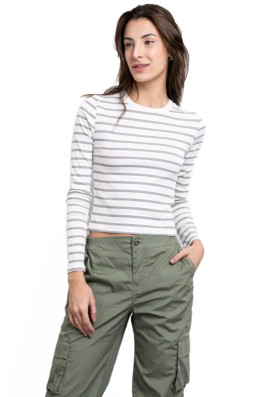 Top acanalado líneas bicolor sold by Shasa