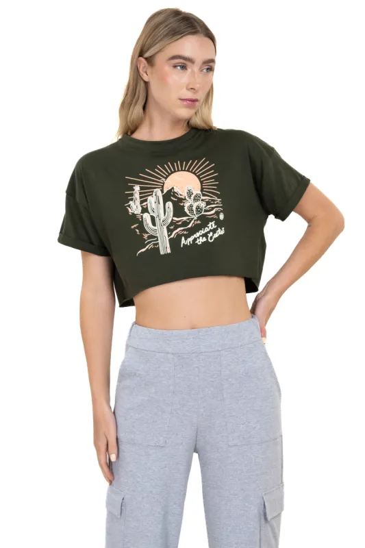 Playera crop boxy desierto sold by Shasa