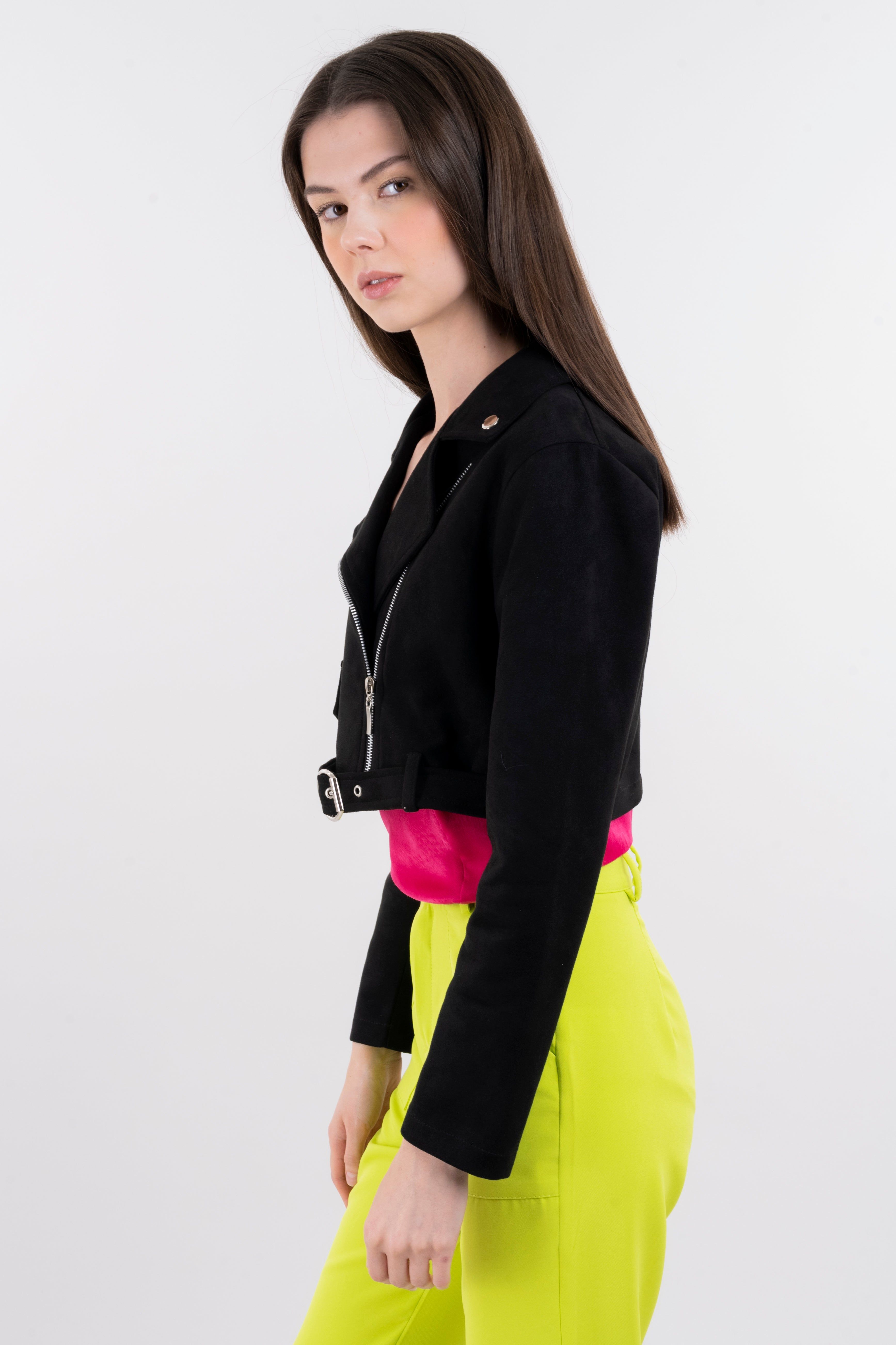 Chamarra biker crop sold by Shasa product image thumbnail 3