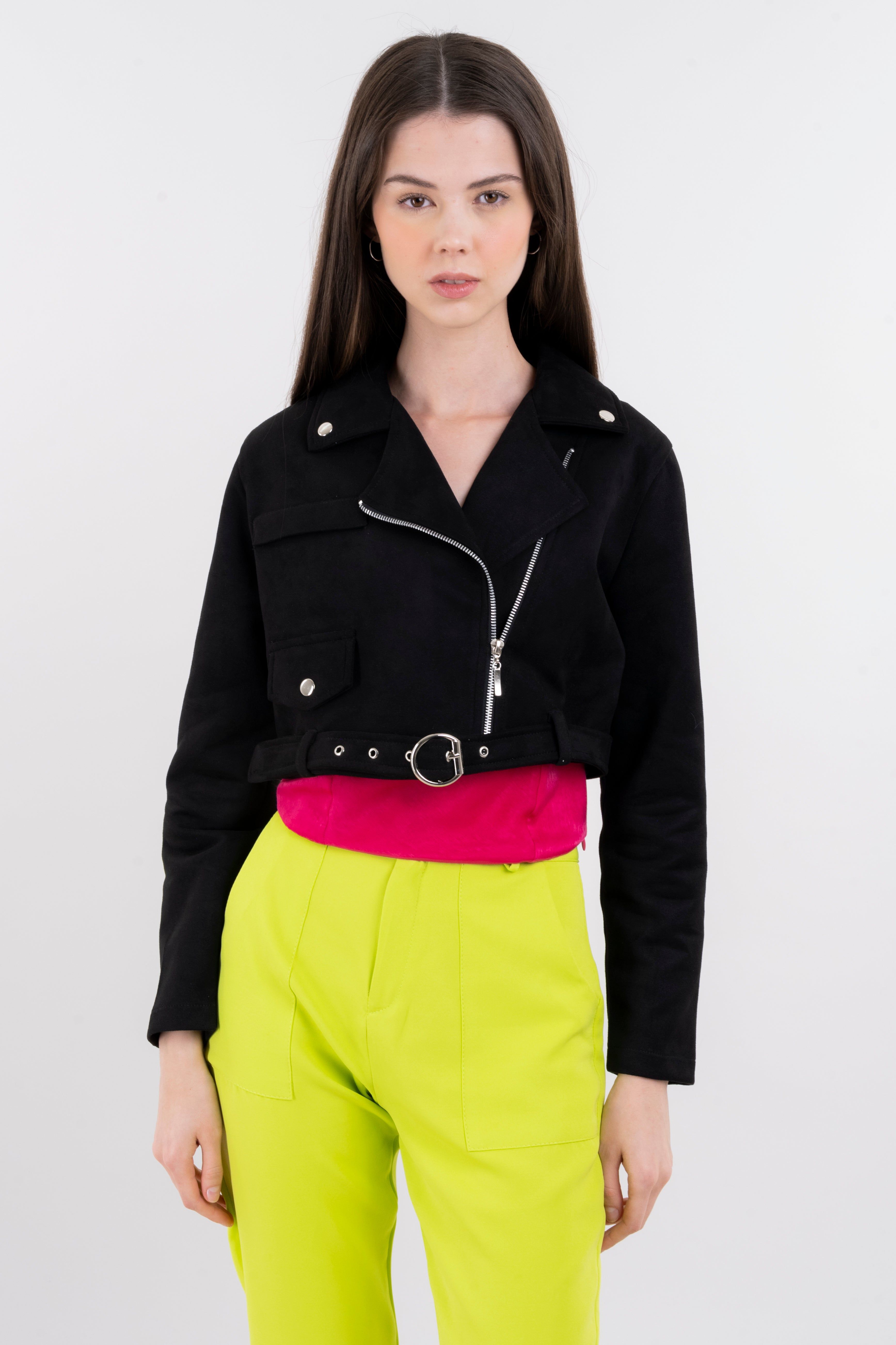 Chamarra biker crop sold by Shasa product image thumbnail 2