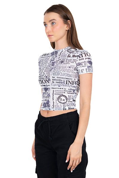 Top mesh estampado letras sold by Shasa product image thumbnail 3