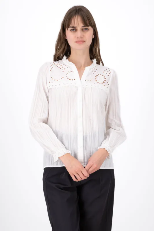 Blusa Manga Larga Detalle Encaje Hypsters sold by Shasa