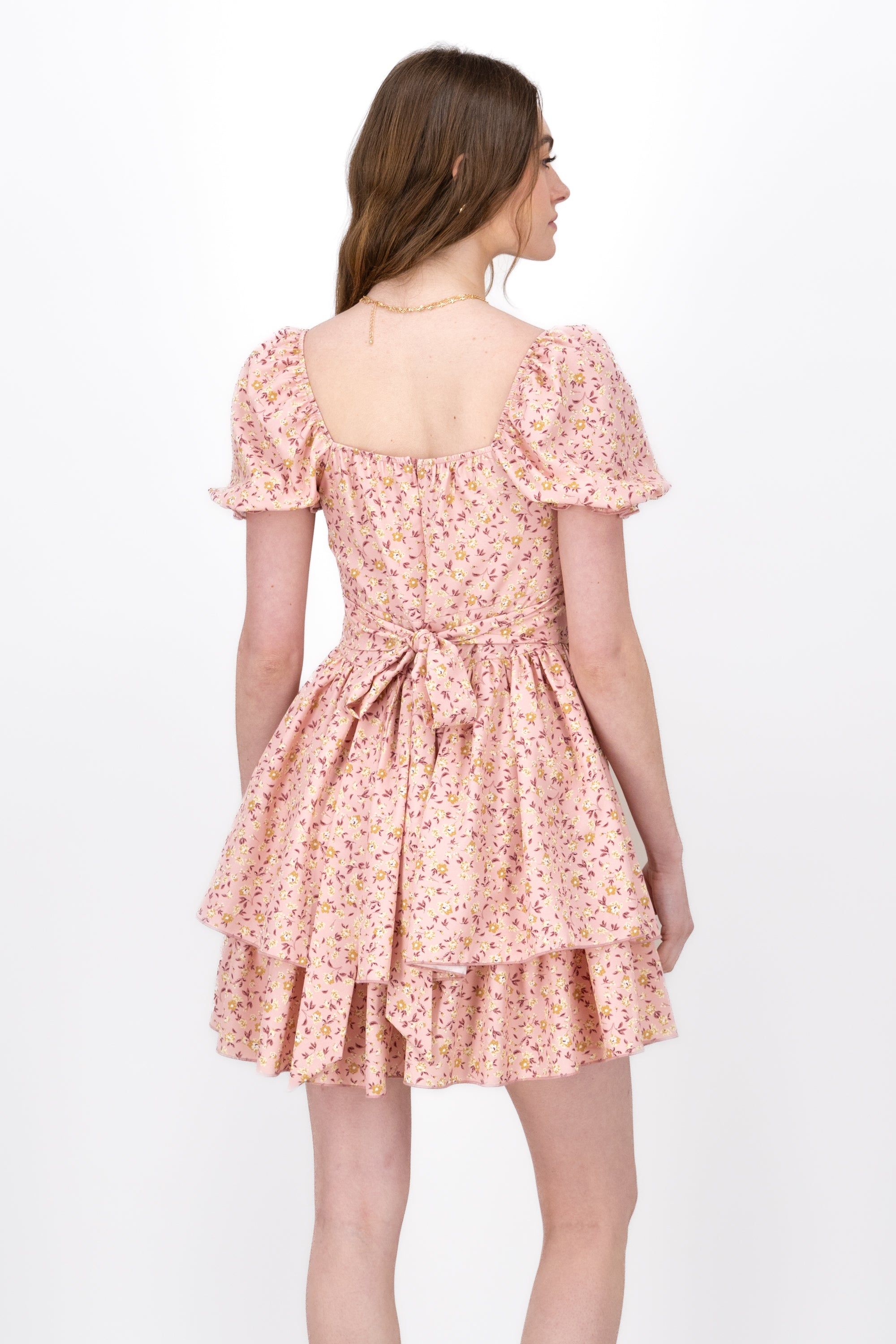 Vestido Mini Flores Manga Olanes sold by Shasa product image thumbnail 4