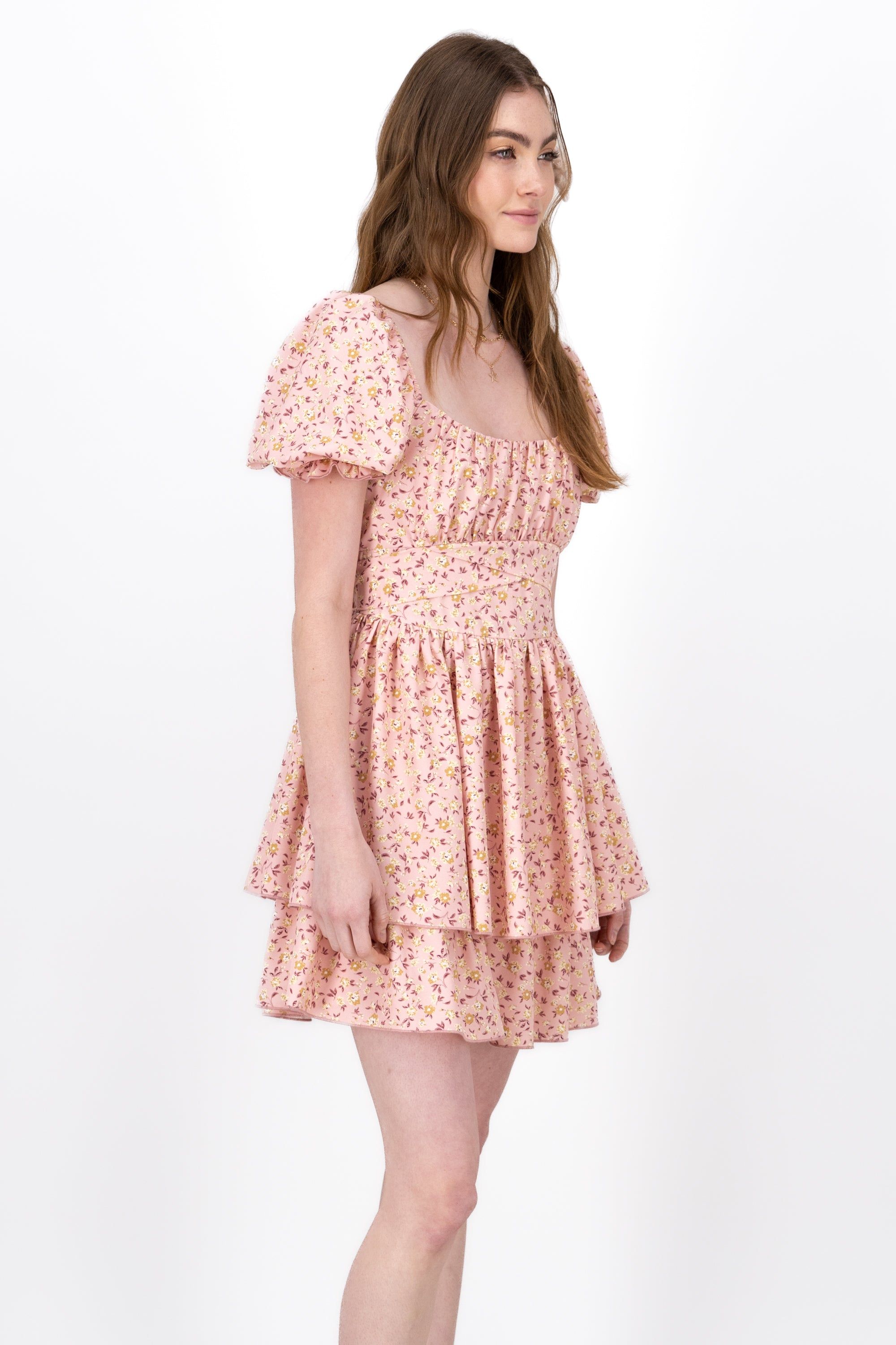 Vestido Mini Flores Manga Olanes sold by Shasa product image thumbnail 3