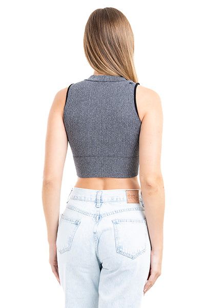 Top tank rib borde contraste sold by Shasa product image thumbnail 4