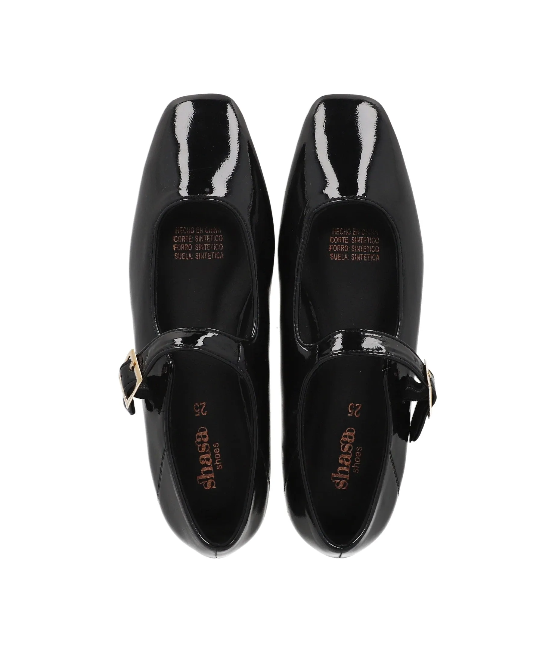 Flat punta cuadrada hebilla sold by Shasa