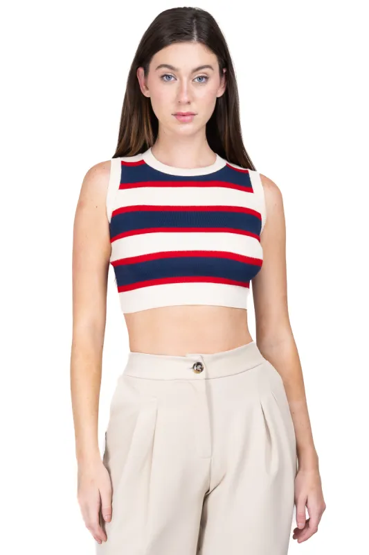 Top sin mangas cuello redondo sold by Shasa