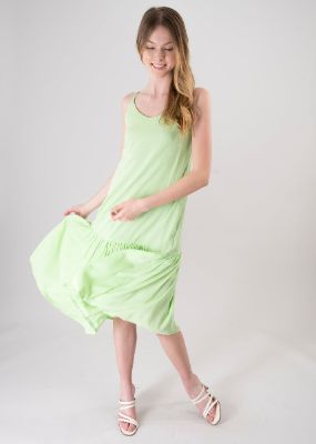 Vestido midi ribete plisado sold by Shasa