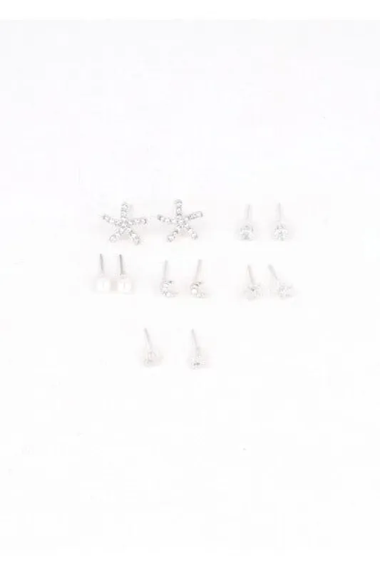 Set 6 pares aretes estrella sold by Shasa