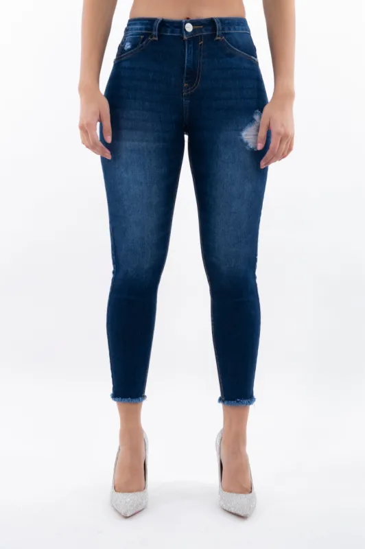 Jeans Skinny Destrucciones Deslavado sold by Shasa