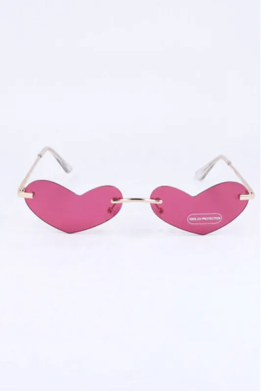 Lentes Sol Corazón Metálicos sold by Shasa