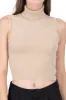Top tejido cuello alto sin mangas sold by Shasa