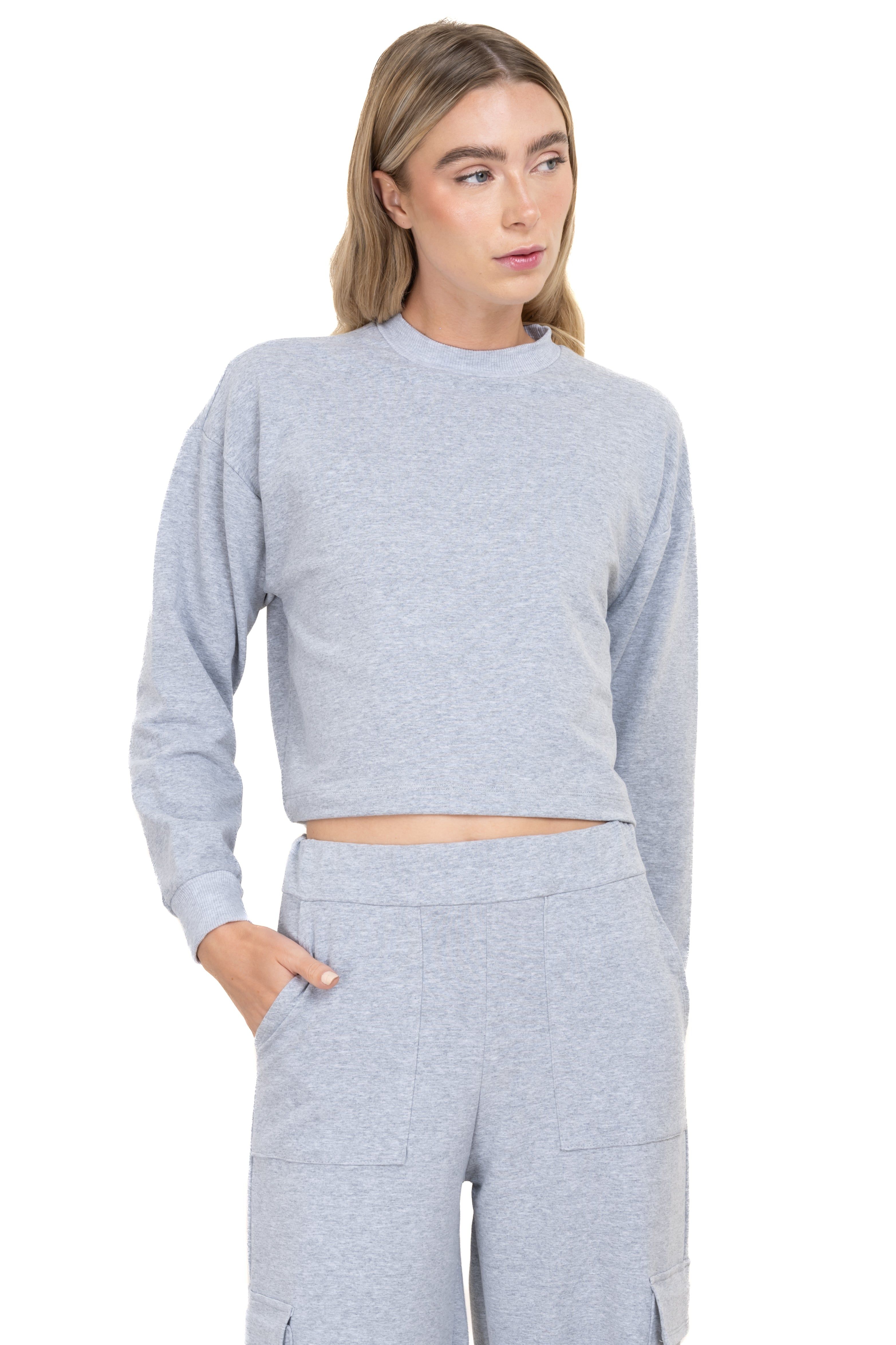 Sudadera crop lisa sold by Shasa product image thumbnail 2