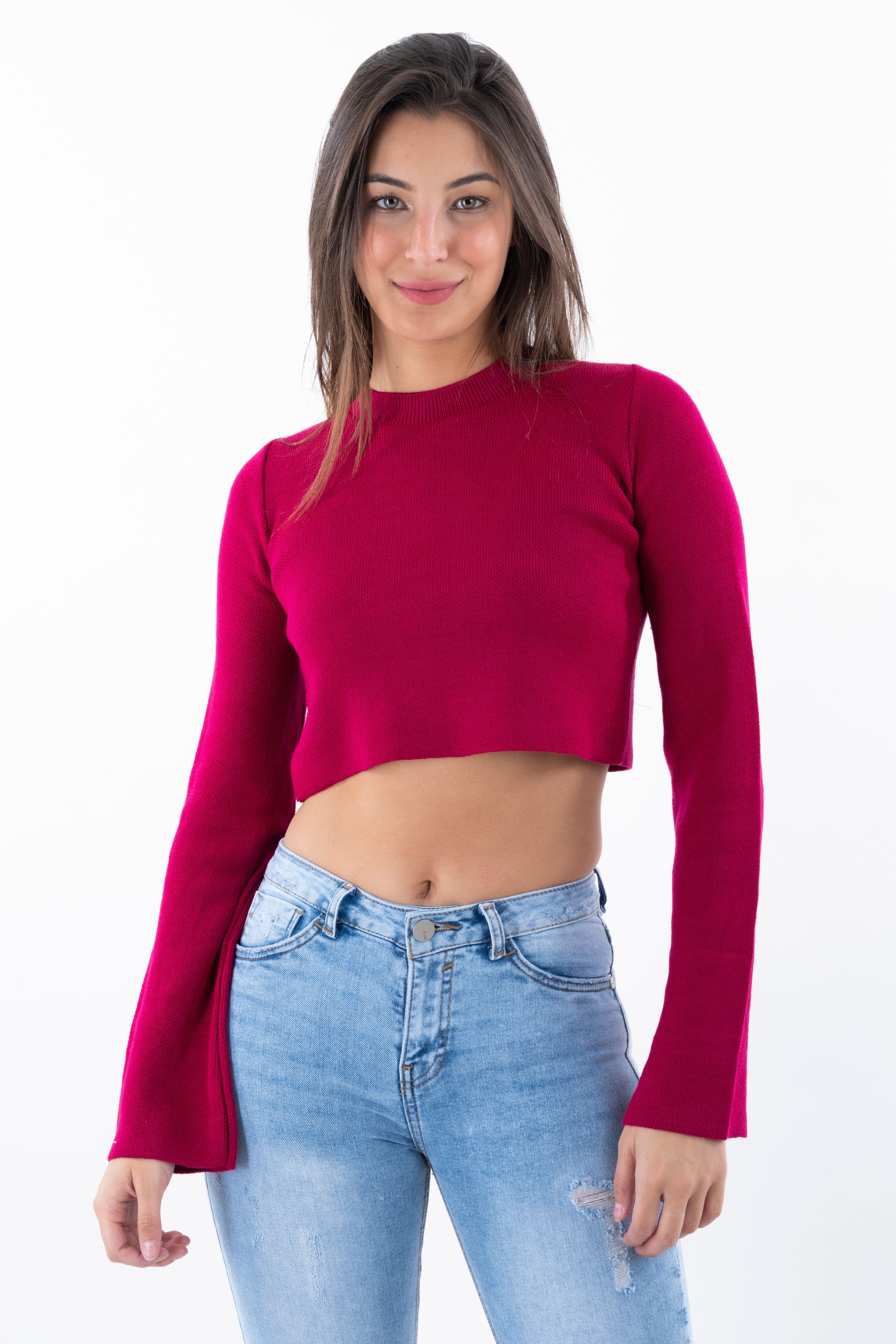 Suéter crop manga amplia sold by Shasa product image thumbnail 2