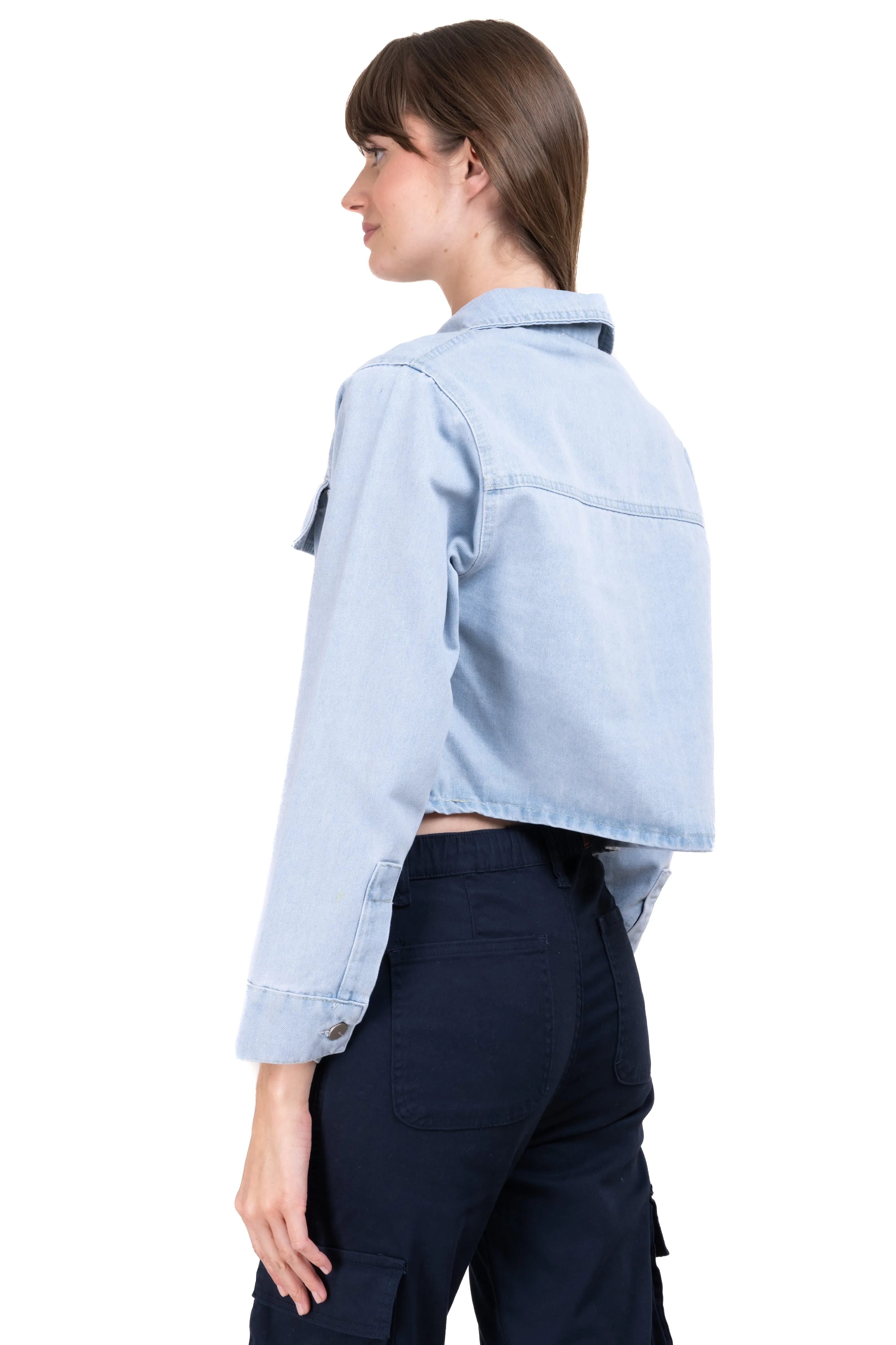 Chamarra denim oversize bolsillos sold by Shasa product image thumbnail 4