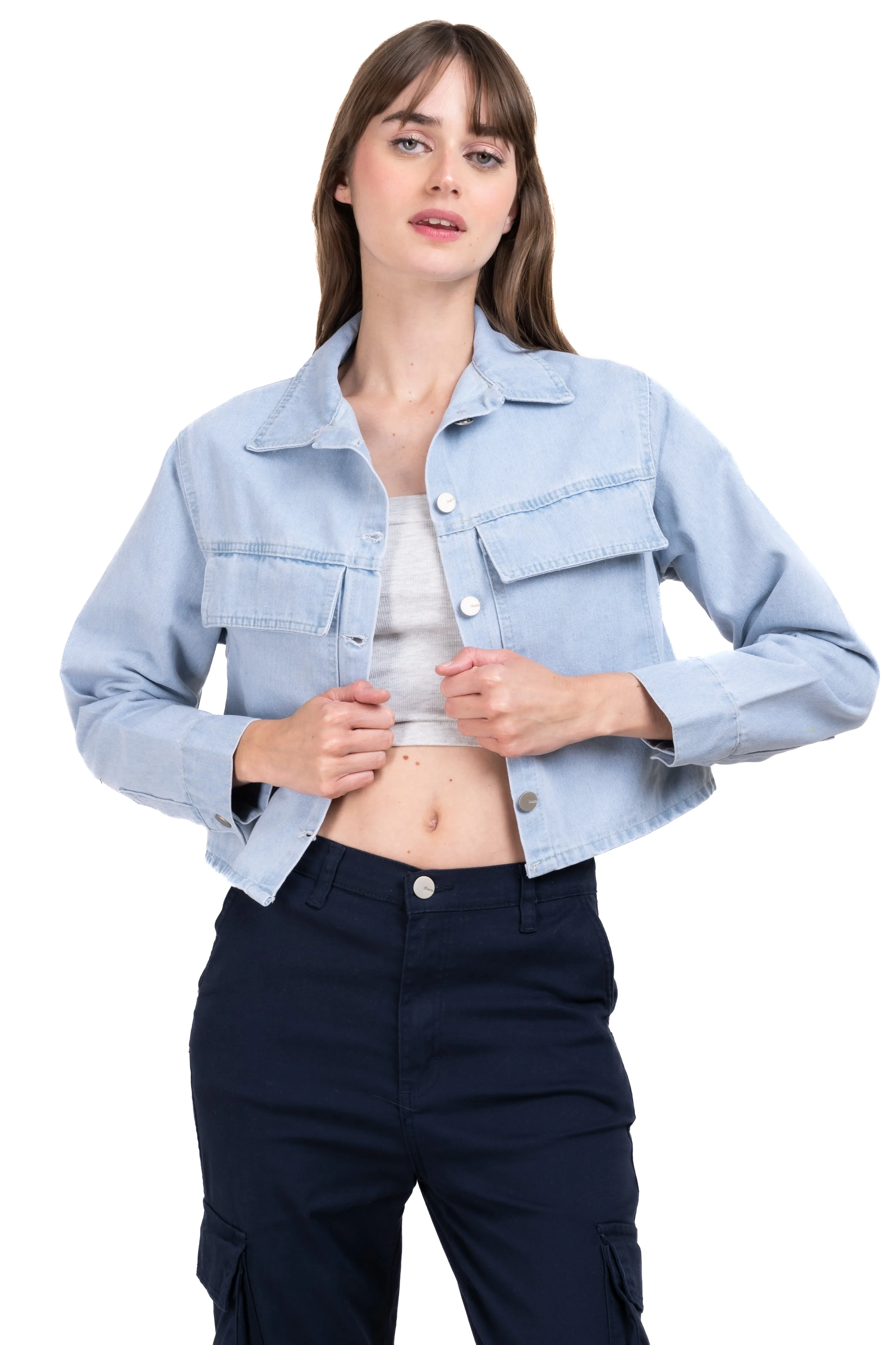 Chamarra denim oversize bolsillos sold by Shasa