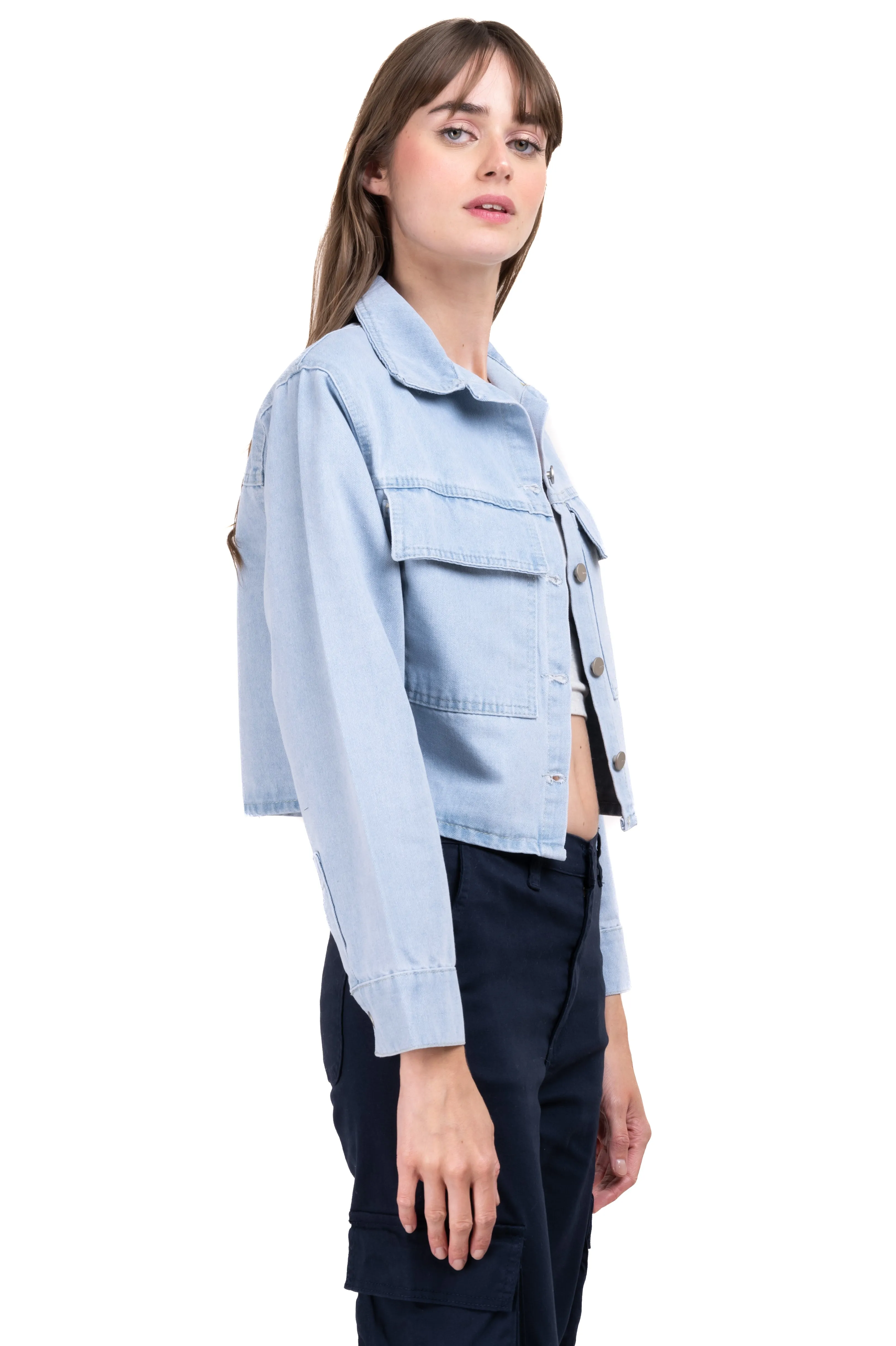 Chamarra denim oversize bolsillos sold by Shasa product image thumbnail 3